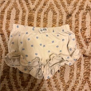 Carter's Cream Shorts with Blue Dots
